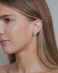 Emerald Rectangular Earrings