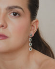 4 Emerald Dangle Earring