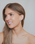 Emerald Square Earrings
