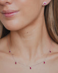Joss - Ruby Drop Necklace