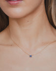 Solitaire Sapphire Necklace