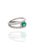 Elisa - Emerald Double Ring
