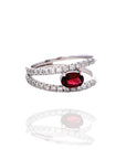 Elisa - Granate Double Ring