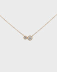 Double Bezel Diamond Necklace