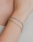 Emerald & Diamond Tennis Bracelet