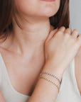 Emerald & Diamond Tennis Bracelet