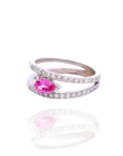 Elisa - Pink Sapphire Double Ring