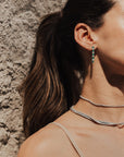 Emerald and Diamond Dangling Earring