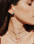 Oval Emerald Earrings