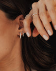 Diamond Hoop Earring