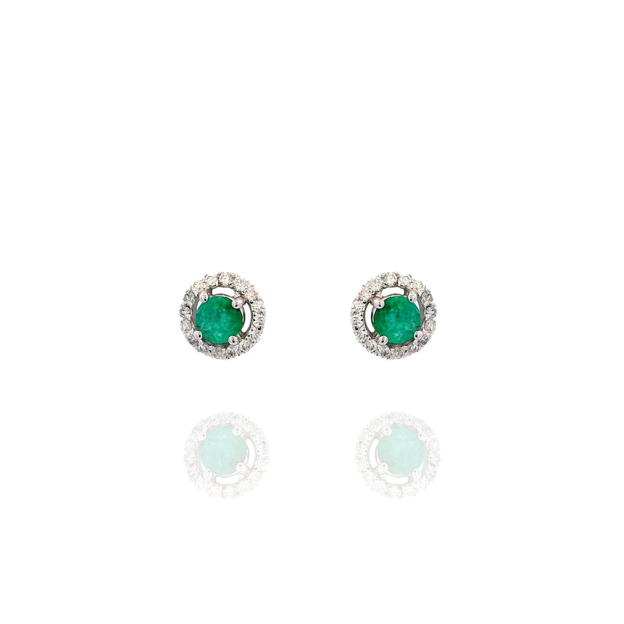 Elena - Emerald Studs