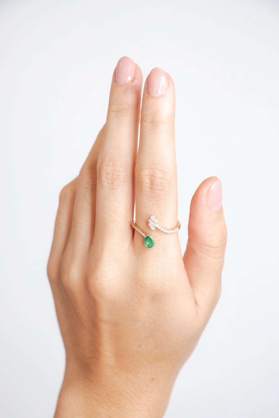 Emerald Wrap Ring