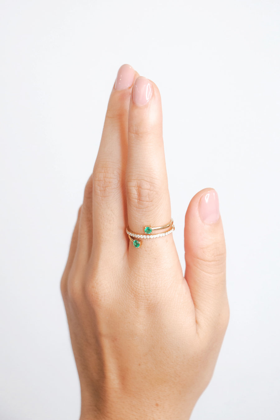 Emerald and Diamond Ring