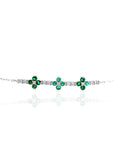 Emerald Flower Bracelet