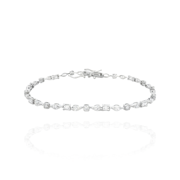 Lia - Tennis Fancy Shape Bracelet