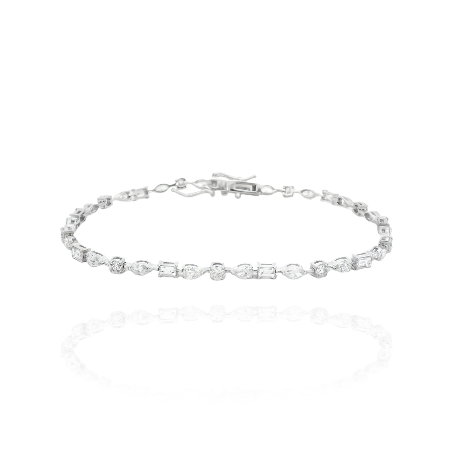 Lia - Tennis Fancy Shape Bracelet