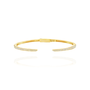 Mila - Diamond Open Bangle