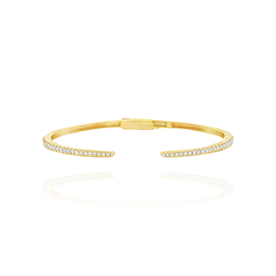 Mila - Diamond Open Bangle