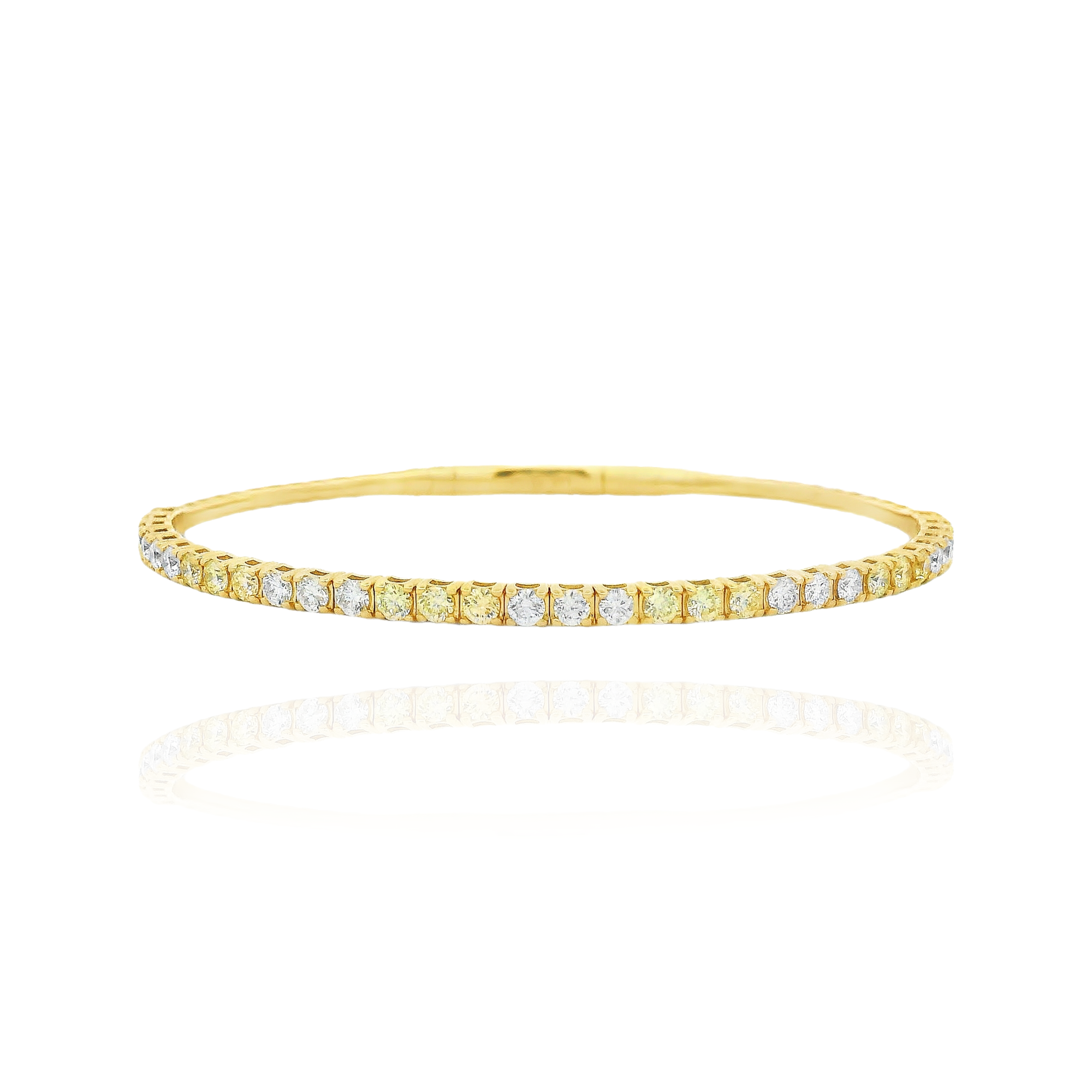Cova - Yellow Diamond Flexible Bangle