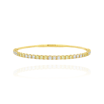 Cova - Yellow Diamond Flexible Bangle