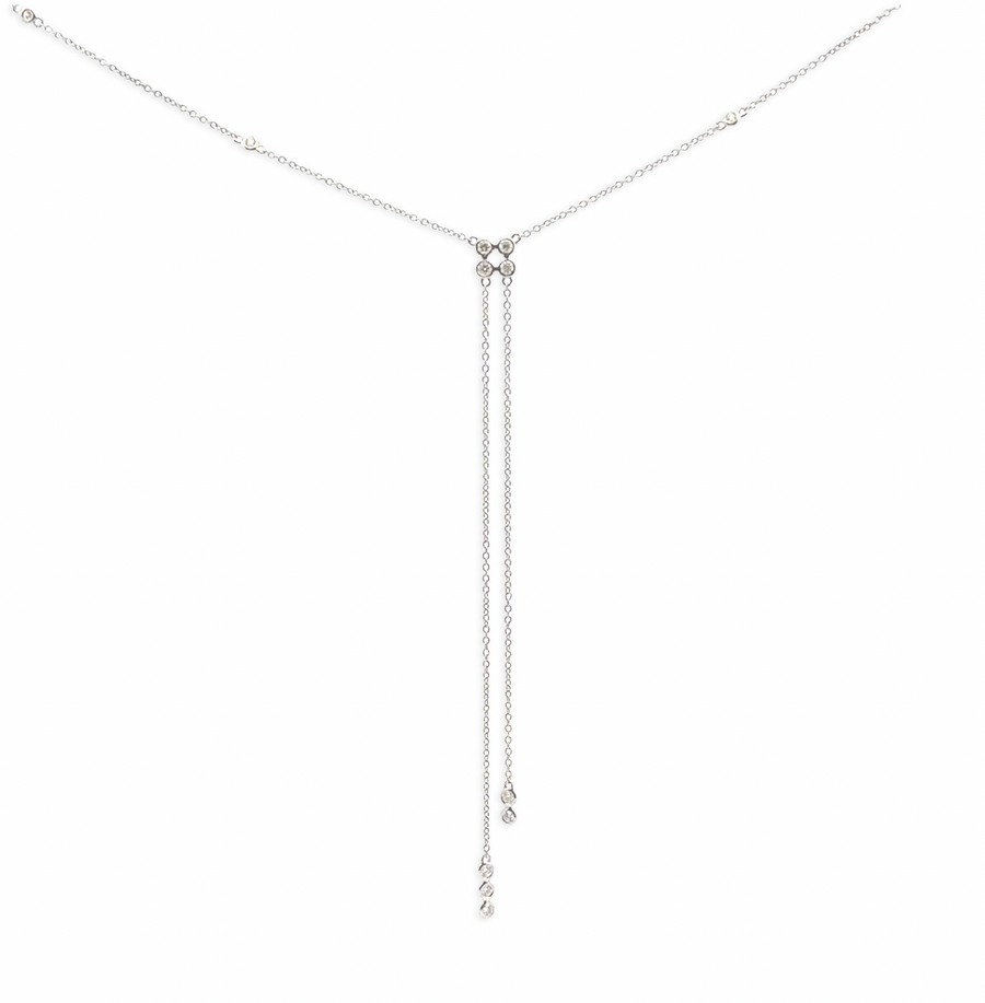 Gala- White Layer Diamond Necklace