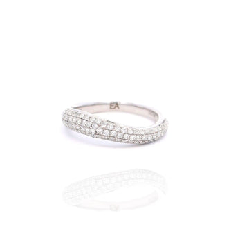 Curved Diamond Ring