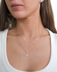 Catarina - 3 Diamonds Drill Necklace