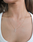 Catarina - 3 Diamonds Drill Necklace