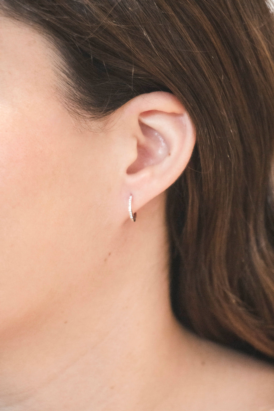 Mini Diamond Hoops