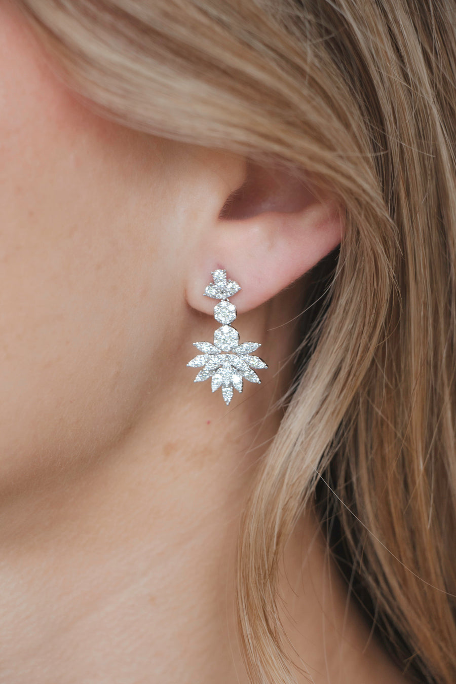 Diamond Drop Earrings