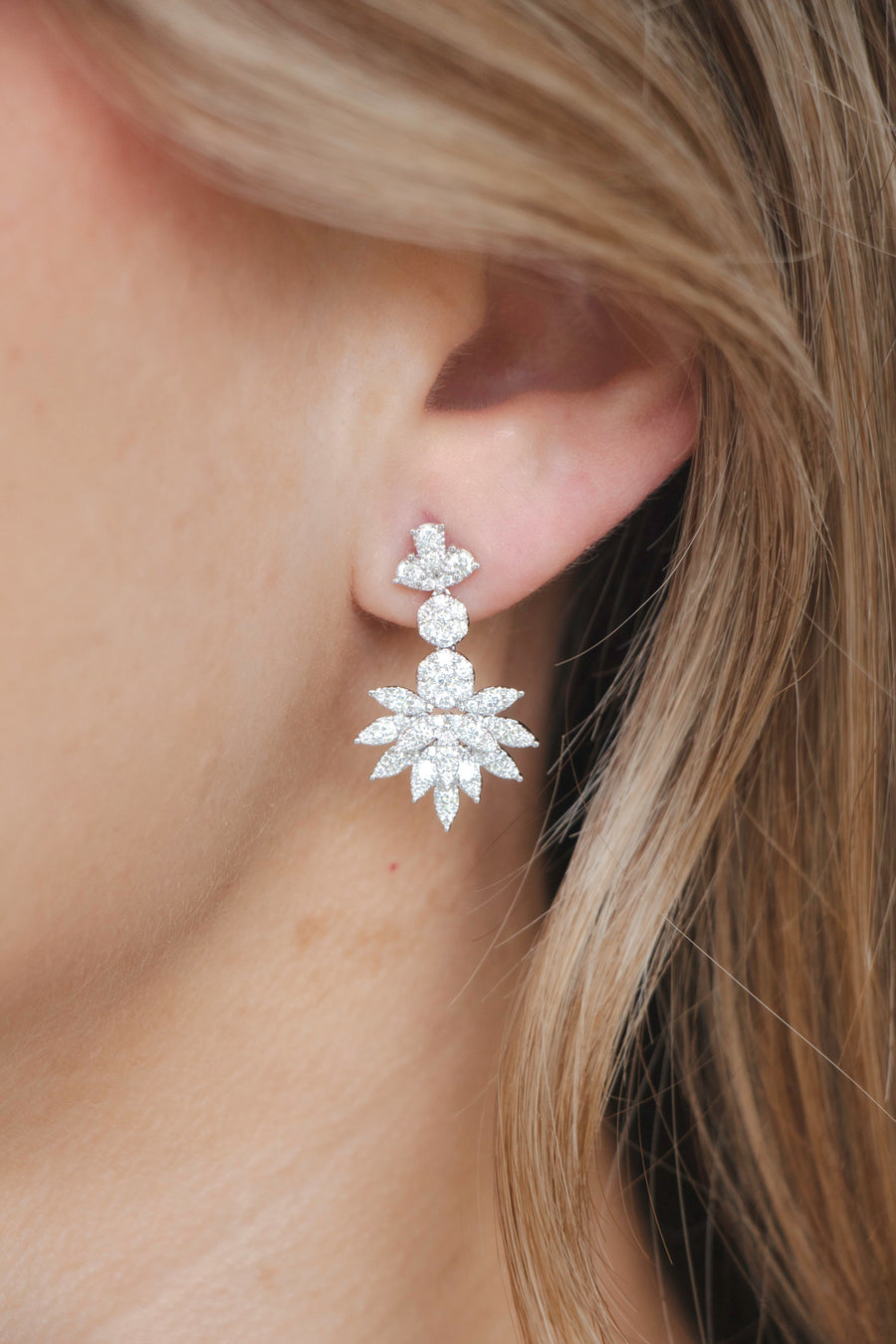 Diamond Drop Earrings