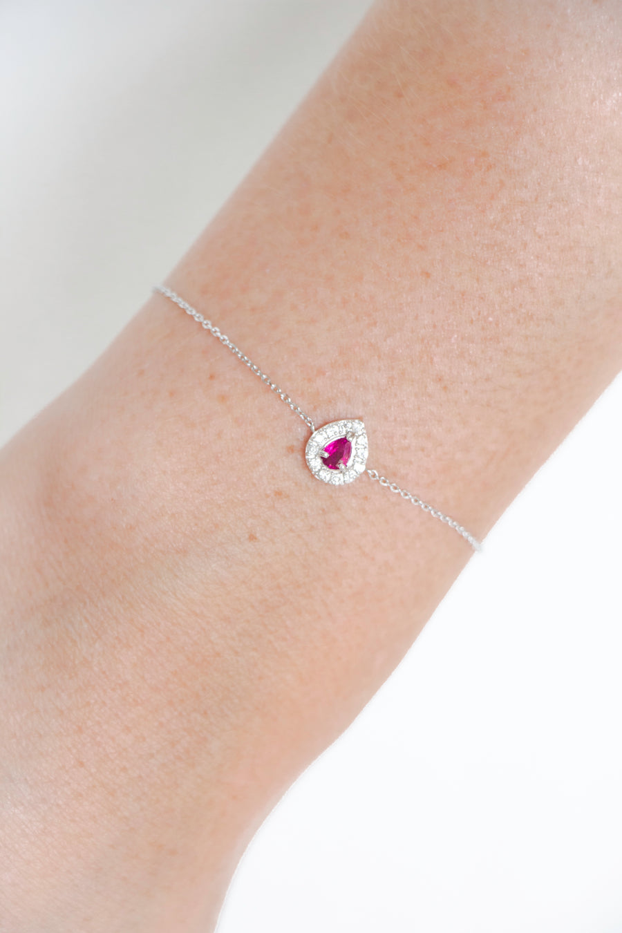 Kaia - Ruby Drop Bracelet