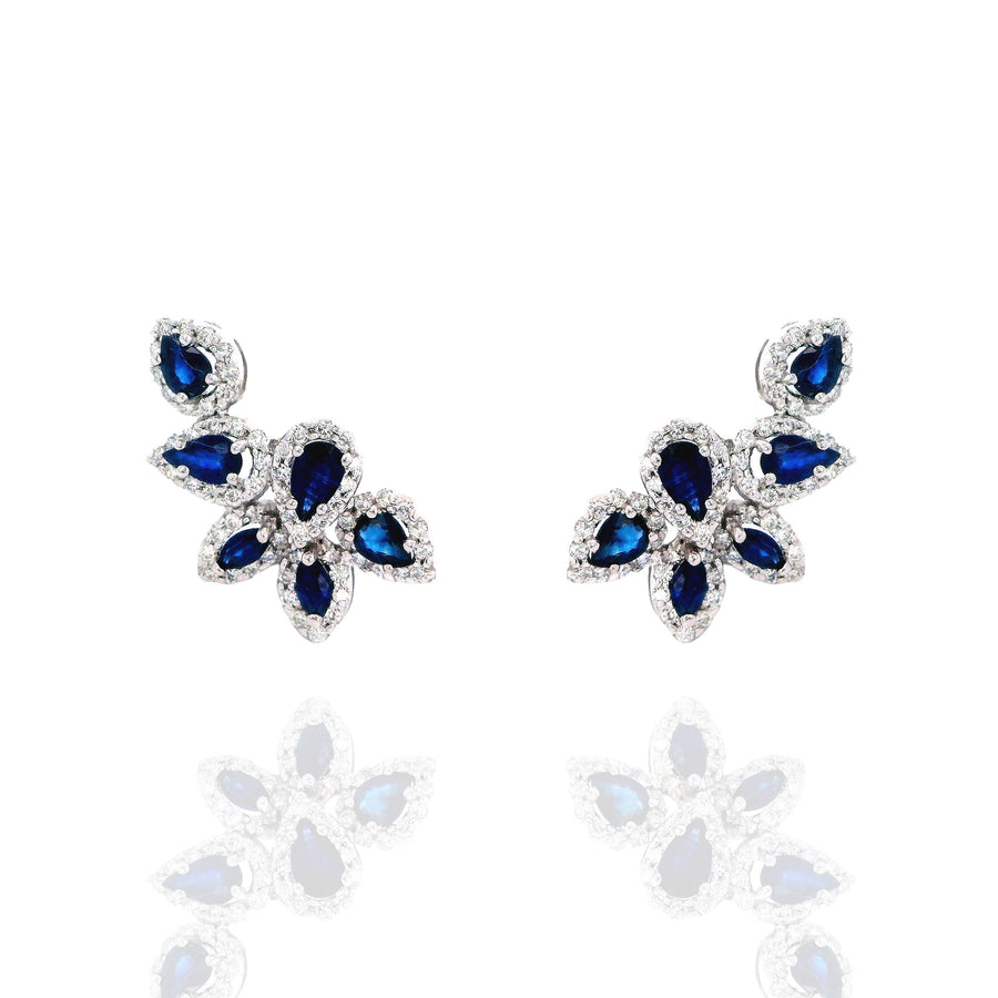 Original Sapphire Leaves Earrings