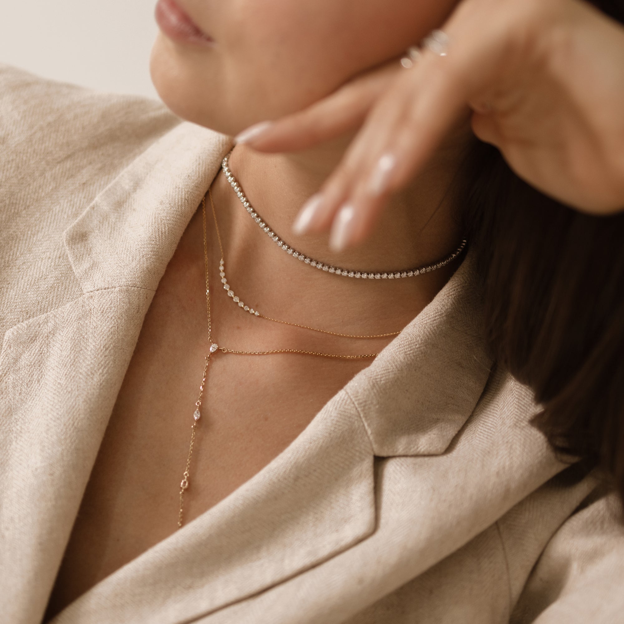 Smile Diamond Necklace