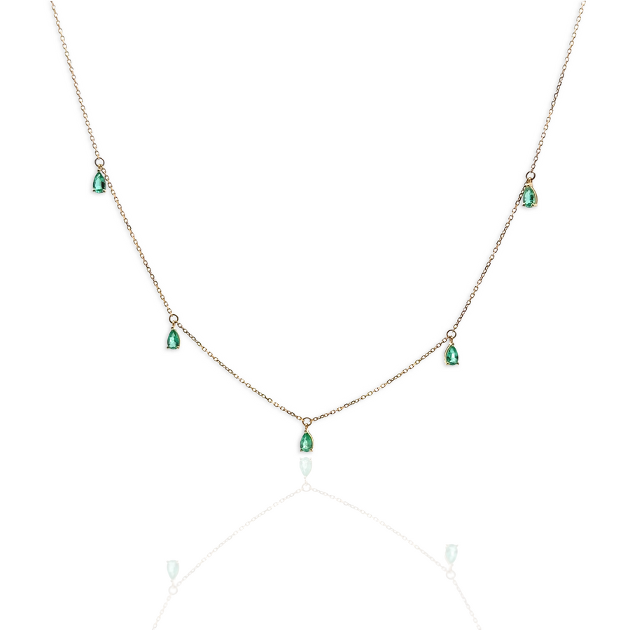 Emerald Drop Necklace