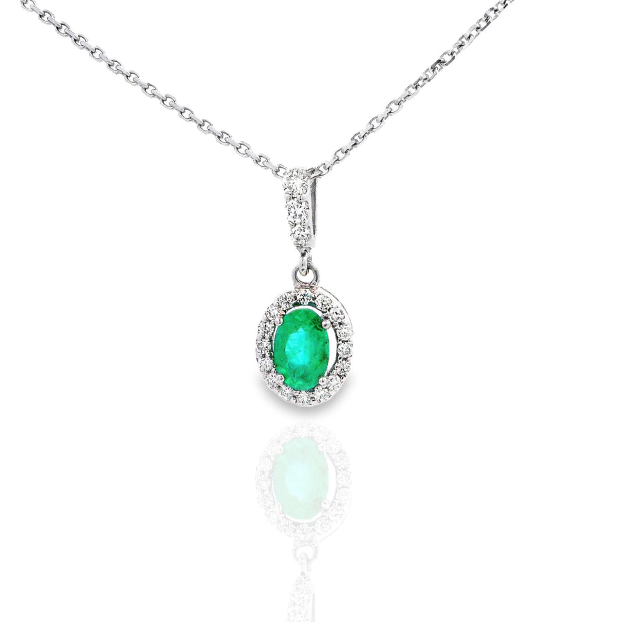 Emerald Oval Necklace