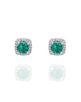 Emerald and Diamond Earrings