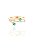 Emerald and Diamond Ring