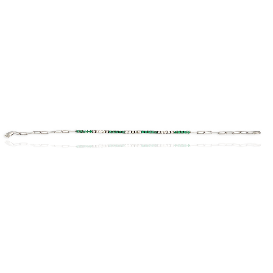 Emerald & Diamond Paper Clip