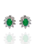 Fancy Emerald Earrings