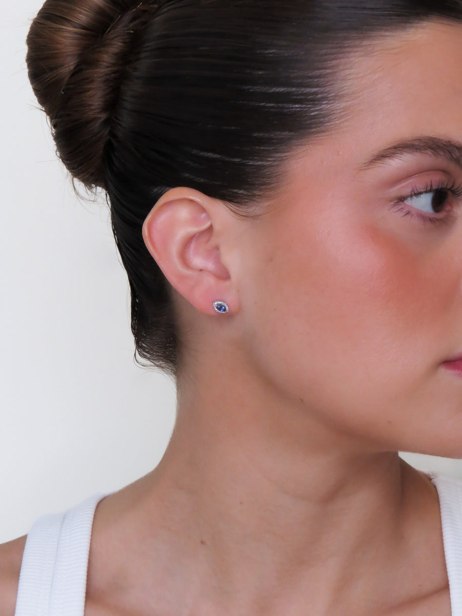 Onda - Marquise Sapphire Diamond Earrings