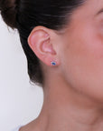 Onda - Marquise Sapphire Diamond Earrings