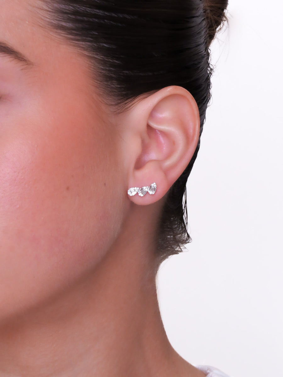 Noa- Climber Pear Cluster Earring