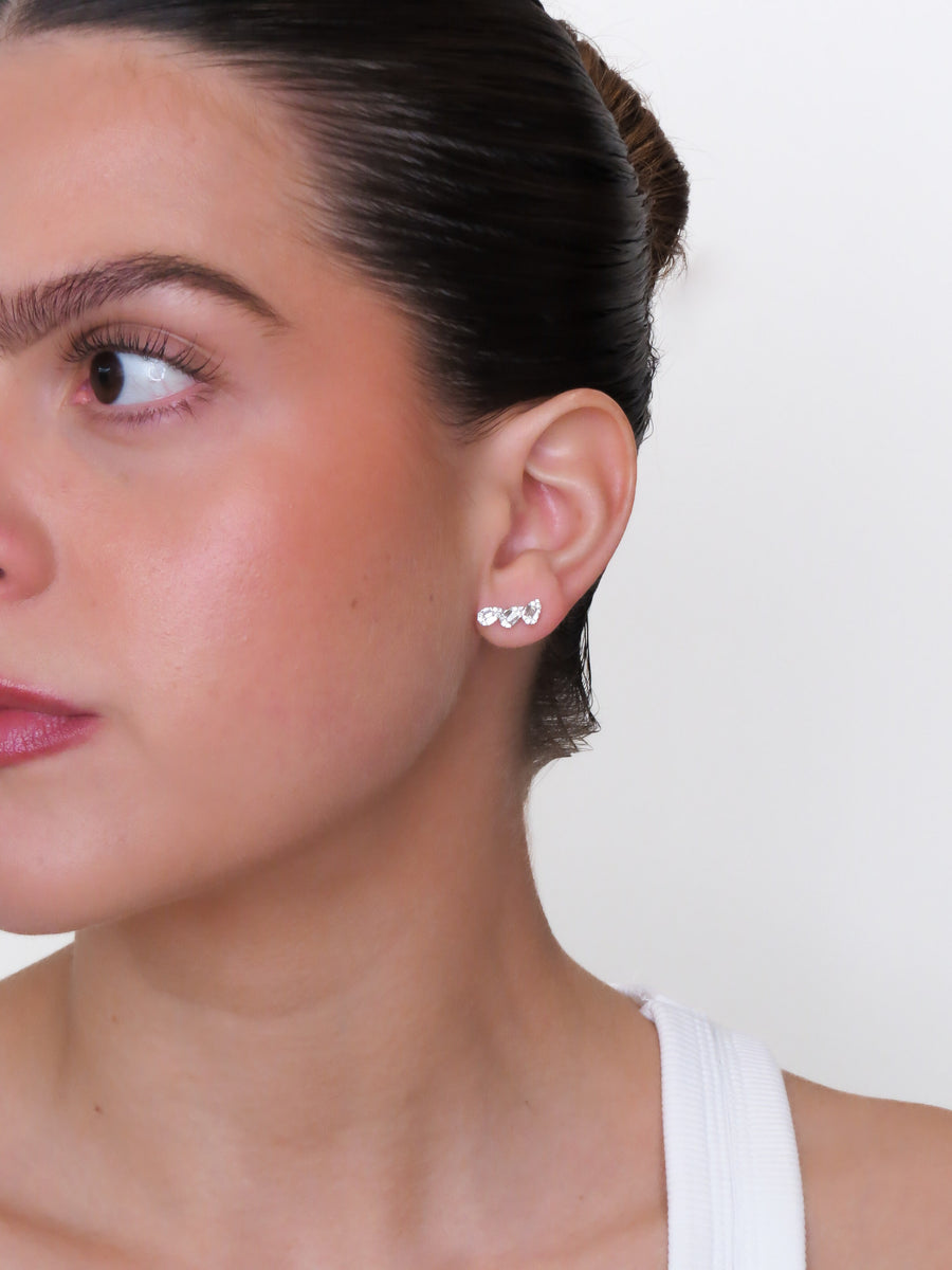 Noa- Climber Pear Cluster Earring
