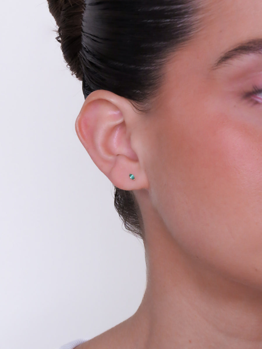 Brio - Emerald Marquise Earrings
