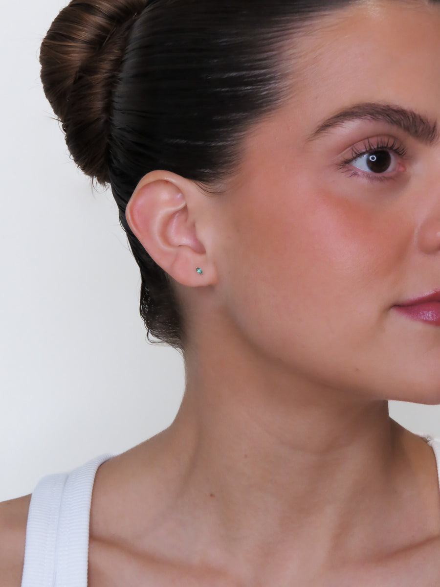 Brio - Emerald Marquise Earrings