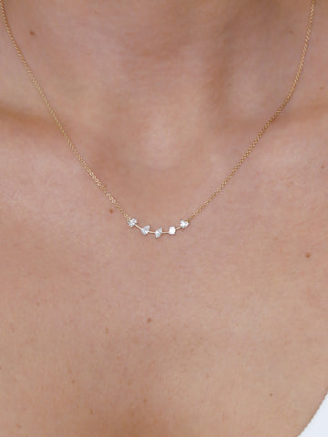 Chiara- Fancy Shape Smile Necklace