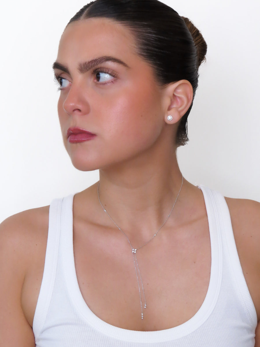 Gala- White Layer Diamond Necklace