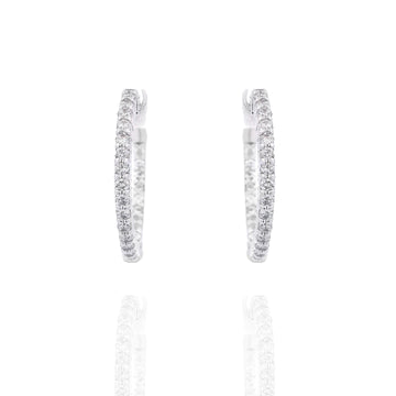 Large Diamond Hoops