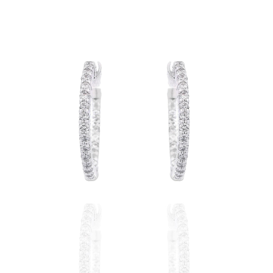 Large Diamond Hoops